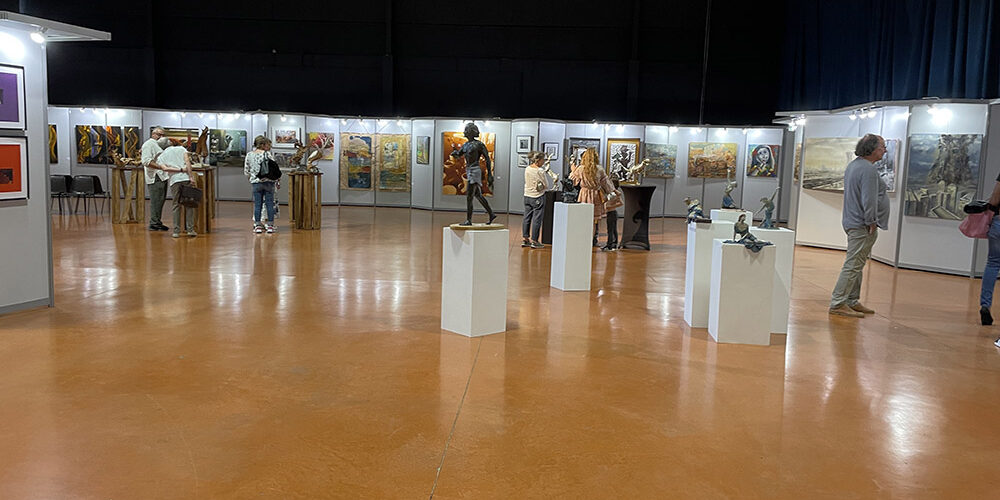 Démonstration d'artistes - art Colomiers expo